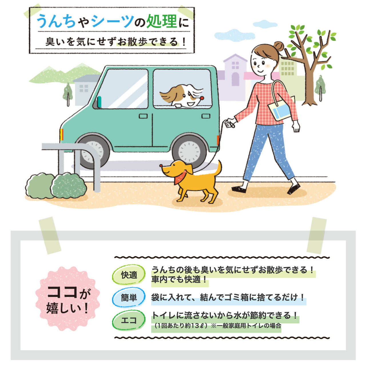 BOS うんちが臭わない袋 Lサイズ 90枚入 大型犬用