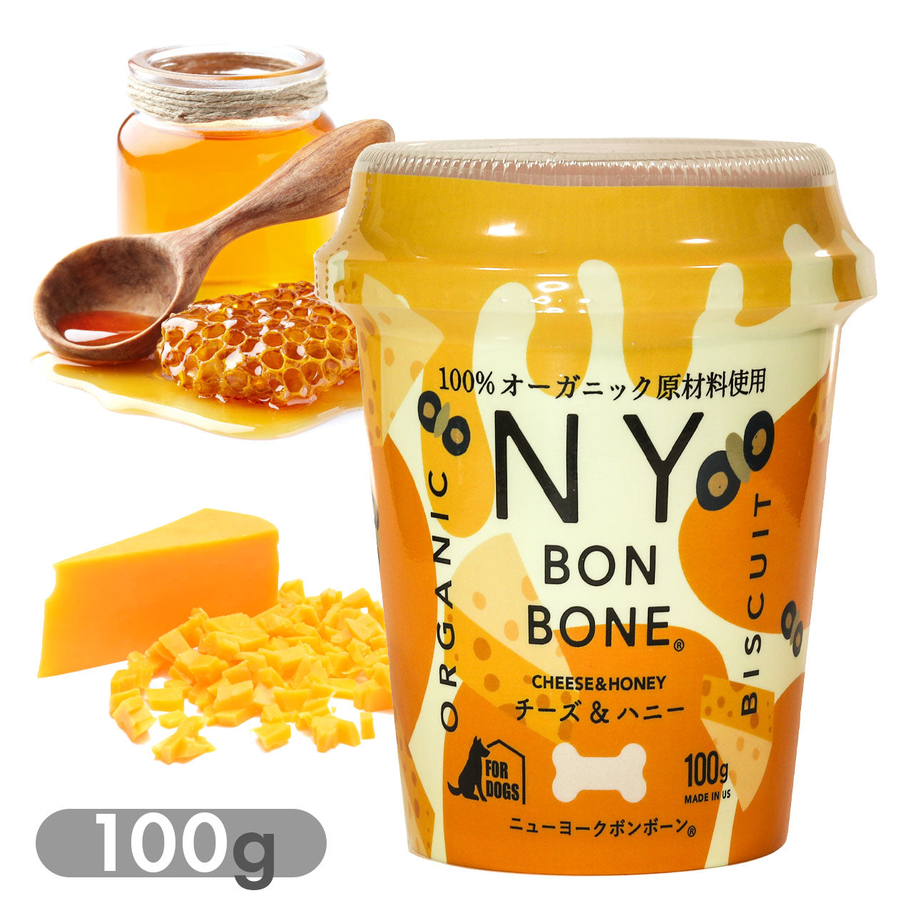 ニューヨークボンボーン チーズ&ハニー 100g カップ