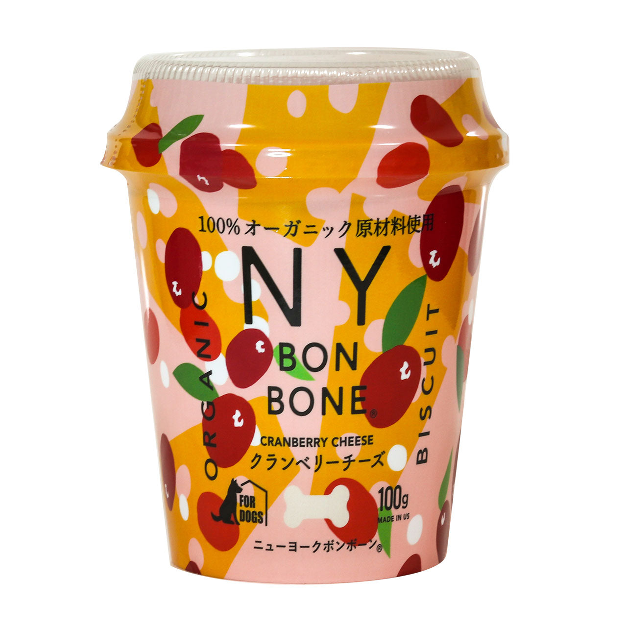 ニューヨークボンボーン クランベリーチーズ 100g カップ