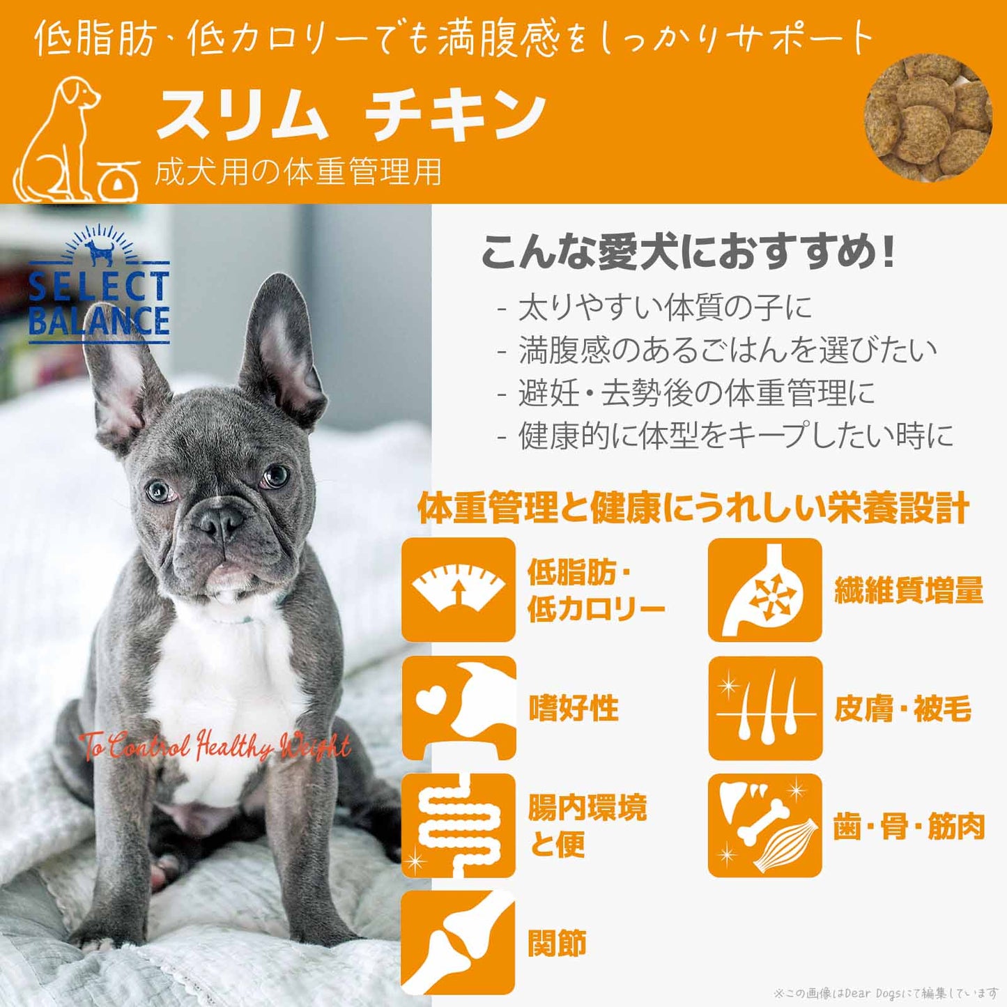セレクトバランス スリム チキン 小粒 7kg 成犬の体重管理用