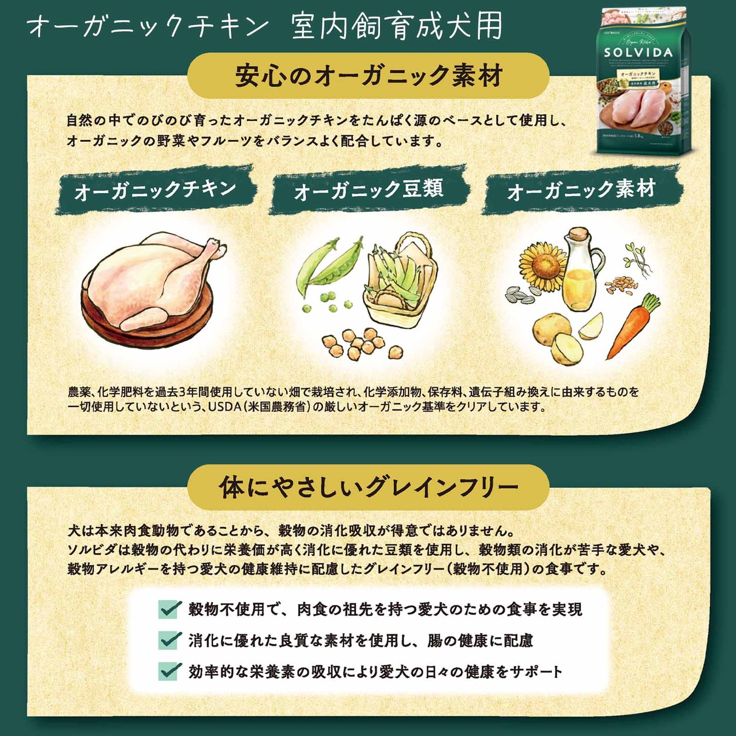 ソルビダ オーガニック&グレインフリー ドッグフード