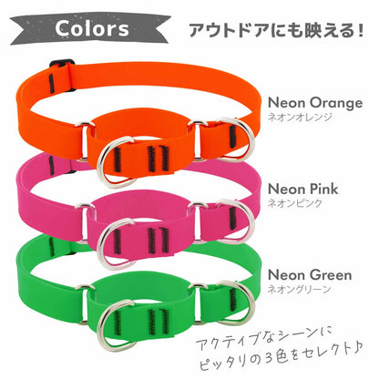 Lupine スプラッシュ マーチンゲールカラー 2.5cm幅 W25-M W25-L メール便OK