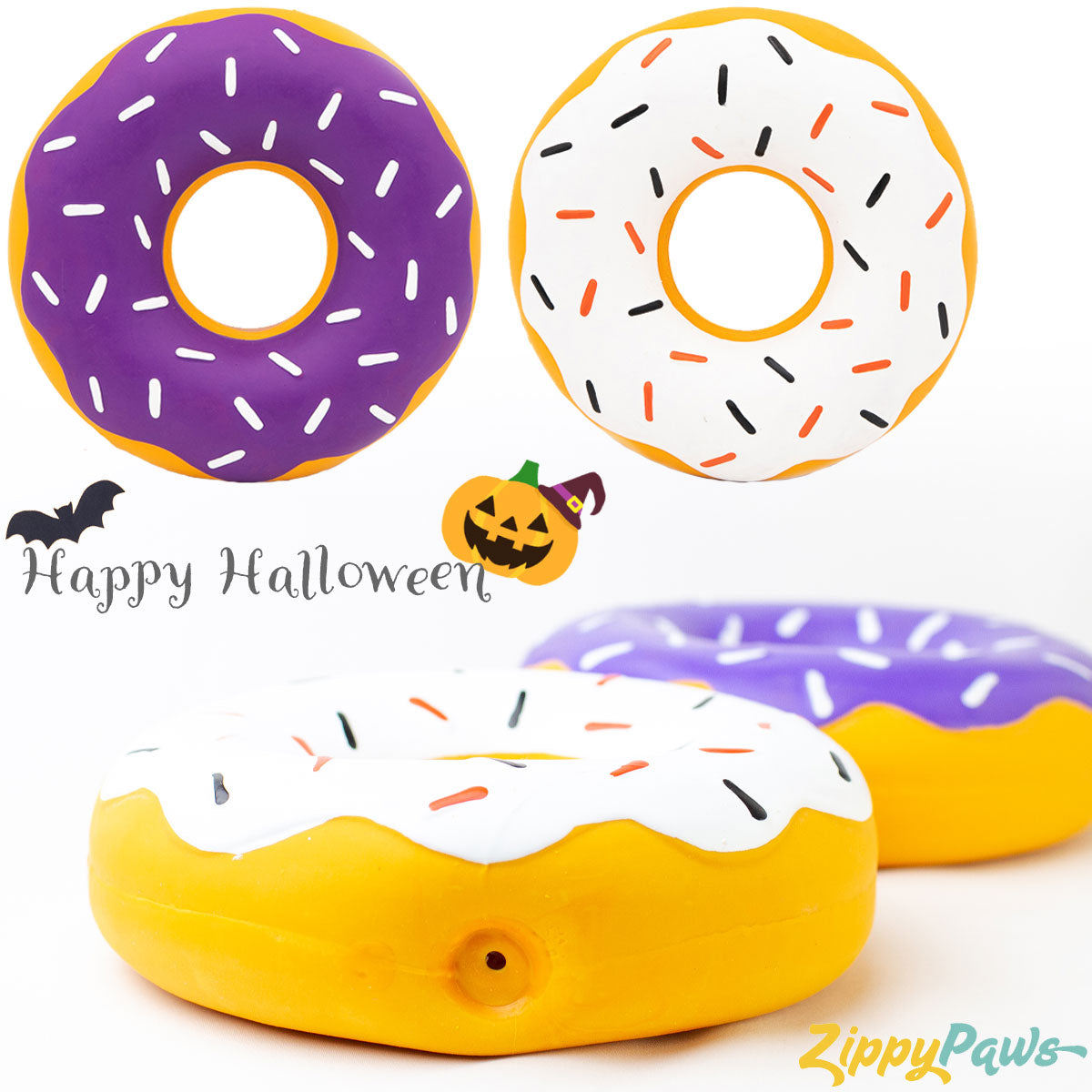 ジッピーパウズ ハロウィン ラテックス ドーナッツ 2個パック レギュラーサイズ